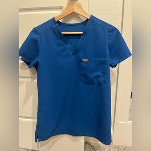 Figs Royal Blue XXS Catarina Scrub Top
